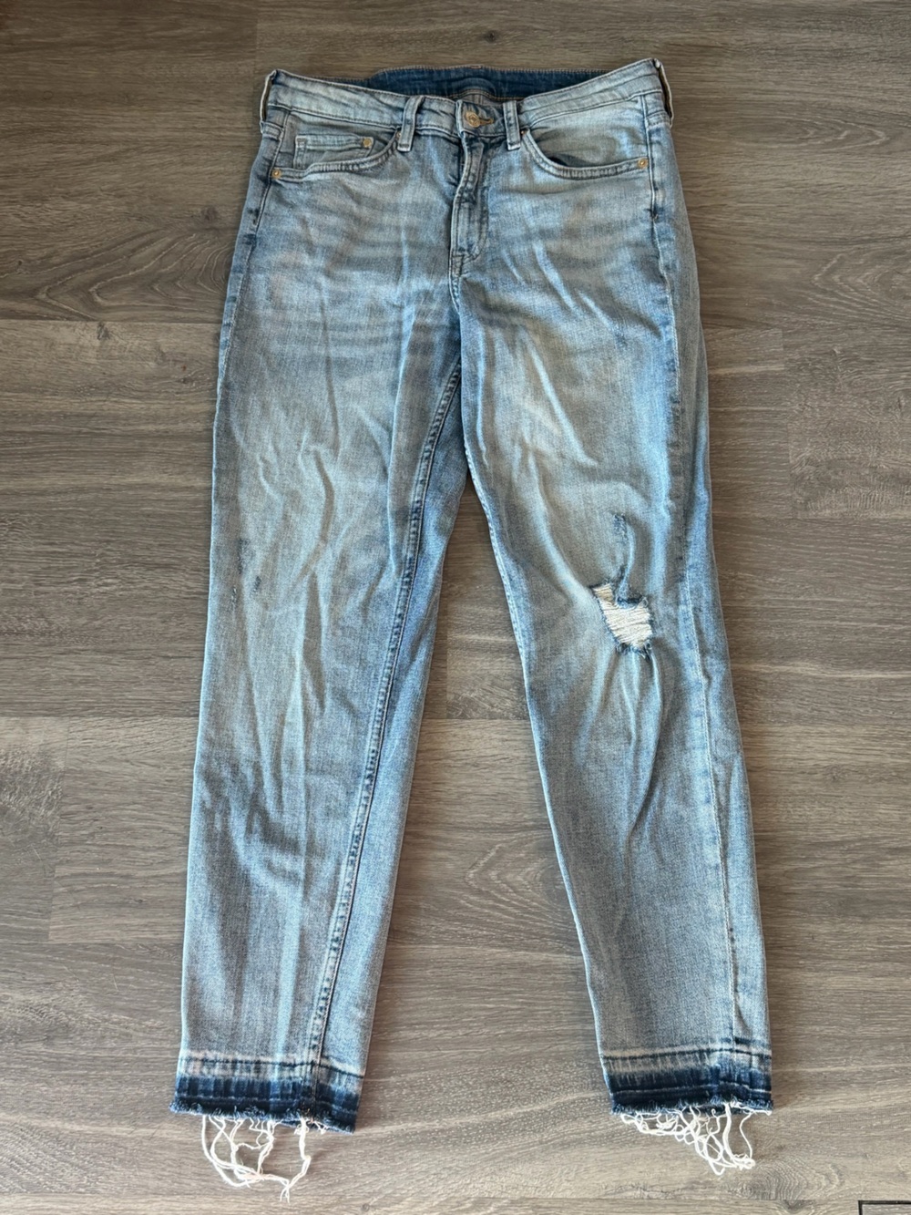 H&M &Denim High Waist Girlfriend Jeans Size 4